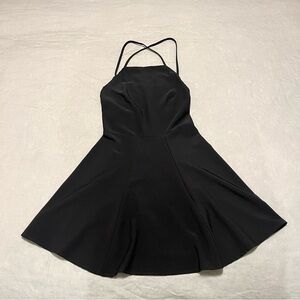 Brandy Melville Little Black Low-Back Mini Dress | One Size